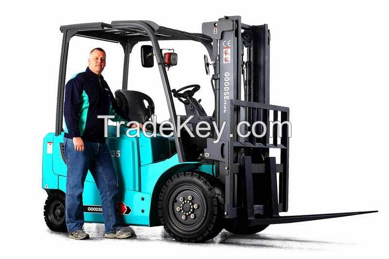 High Quality New Price OF 3-3.5T GOODSENSE Electric Forklift Truck Four Wheel Battery Forklift Truck