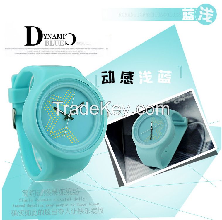 2016 Factory supplier newest luminous waterproof silicone wristwatch