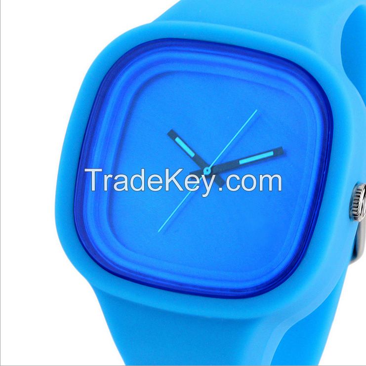 2016 newest luminous waterproof silicone wristwatch