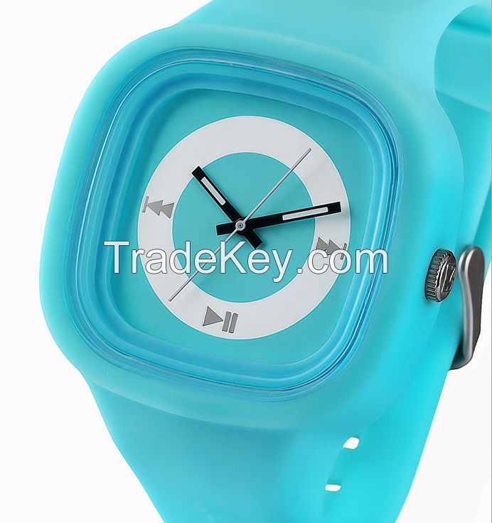 new wholesale luminous waterproof silicone watch