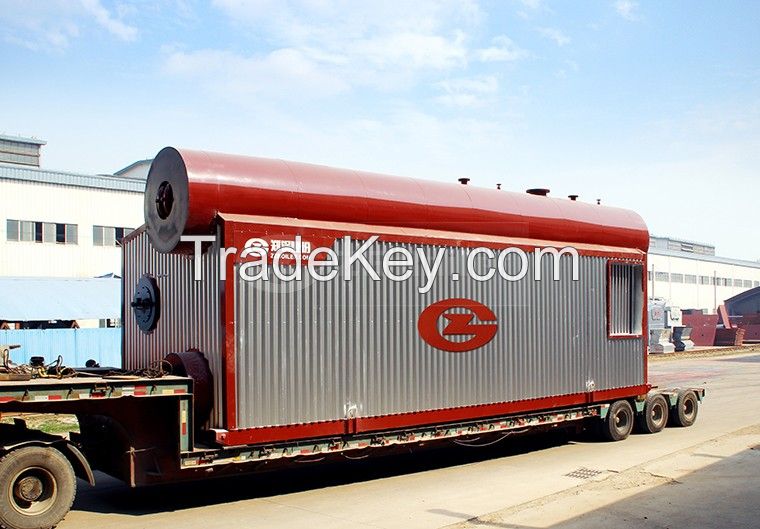 Double drum oil fired steam boiler