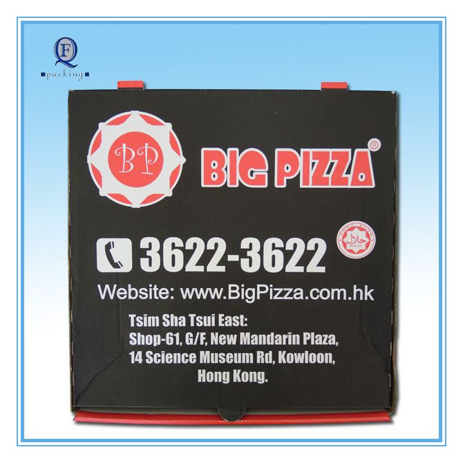 Custom eco-friendly color pizza box/excellent printed pizza box
