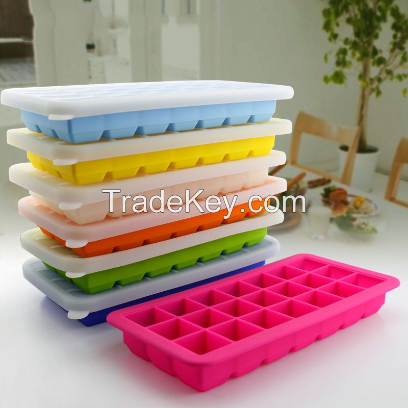 21 Cavities silicone ice tray food tray