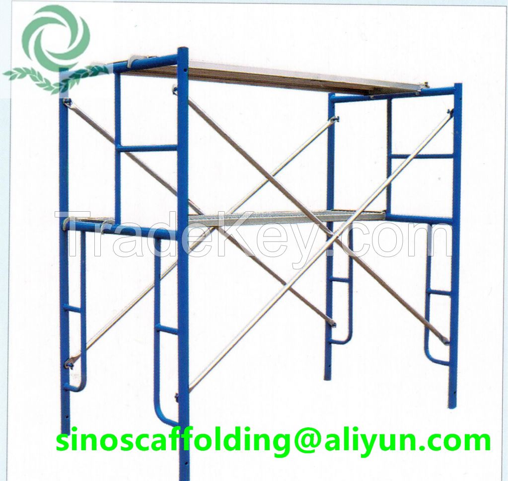 Steel H Frame Scaffolding Ladder Frame Scaffolding System 