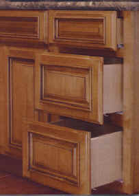 kitchen cabinet with glaze painting