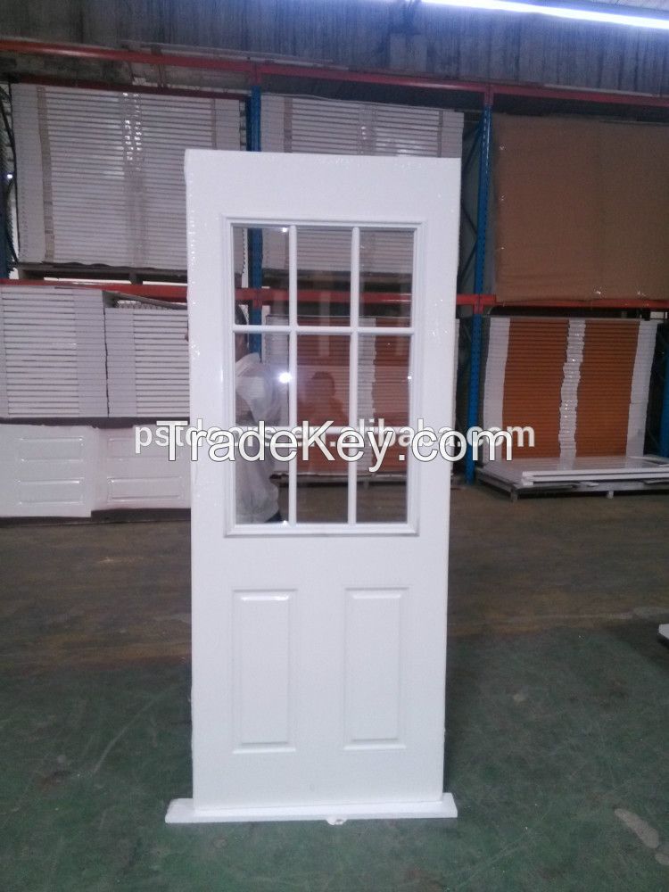Clear View 9 Lite Insulated Glass Door Exterior Door with Glass