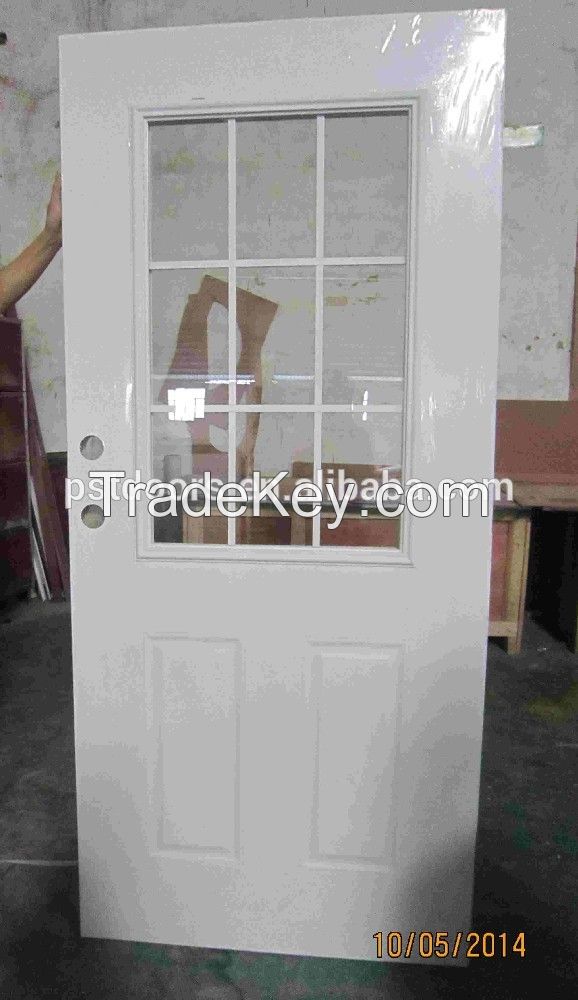 Clear View 9 Lite Insulated Glass Door Exterior Door with Glass