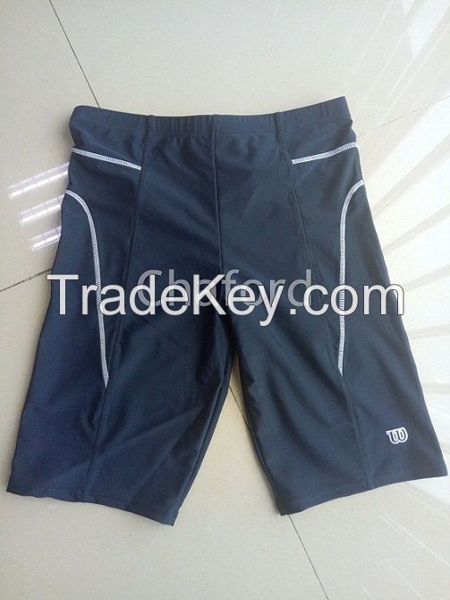 Men's Swim Trunks with Embroidered Logo