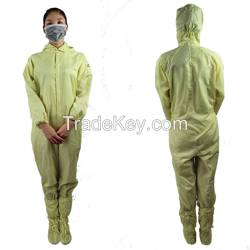 Unisex Anti-static LAB Coveralls Clothes Uniform Blue Size S 