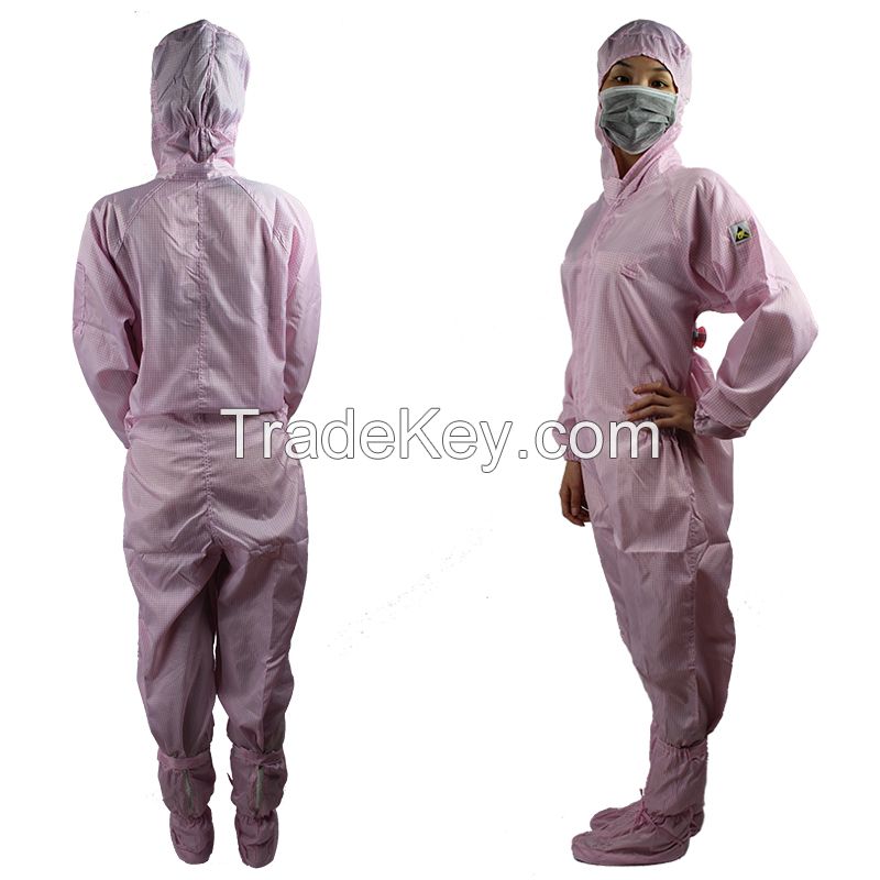 Unisex Anti-static LAB Coveralls Clothes Uniform Blue Size S 