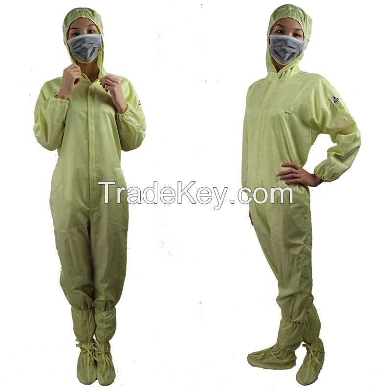 Unisex Anti-static LAB Coveralls Clothes Uniform Blue Size S 