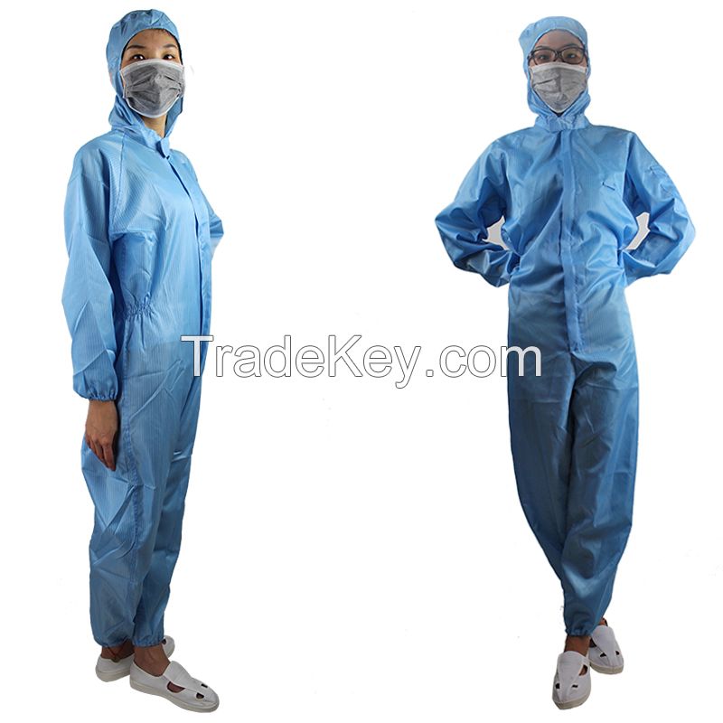 Hign Quality Non Dust Anti Static Clean Coveralls use for Food Factory