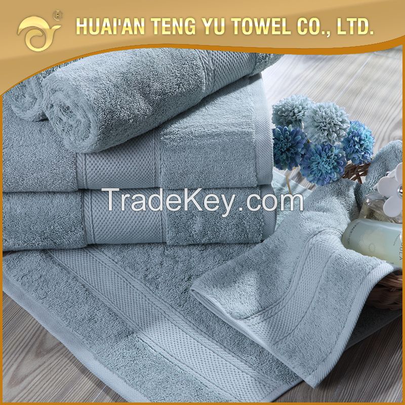 100% cotton plain dyed bath towel