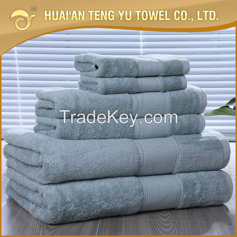 100% cotton plain dyed bath towel