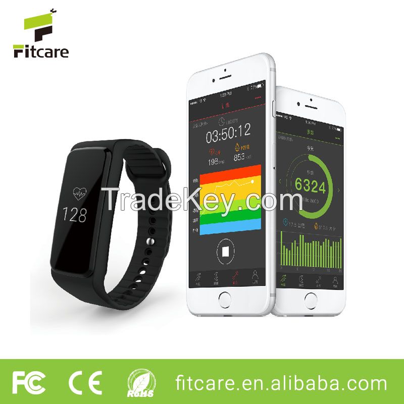 Wristband heart rate monitor fitness tracker calories burned bluetooth watch wristband for fitness healthcare