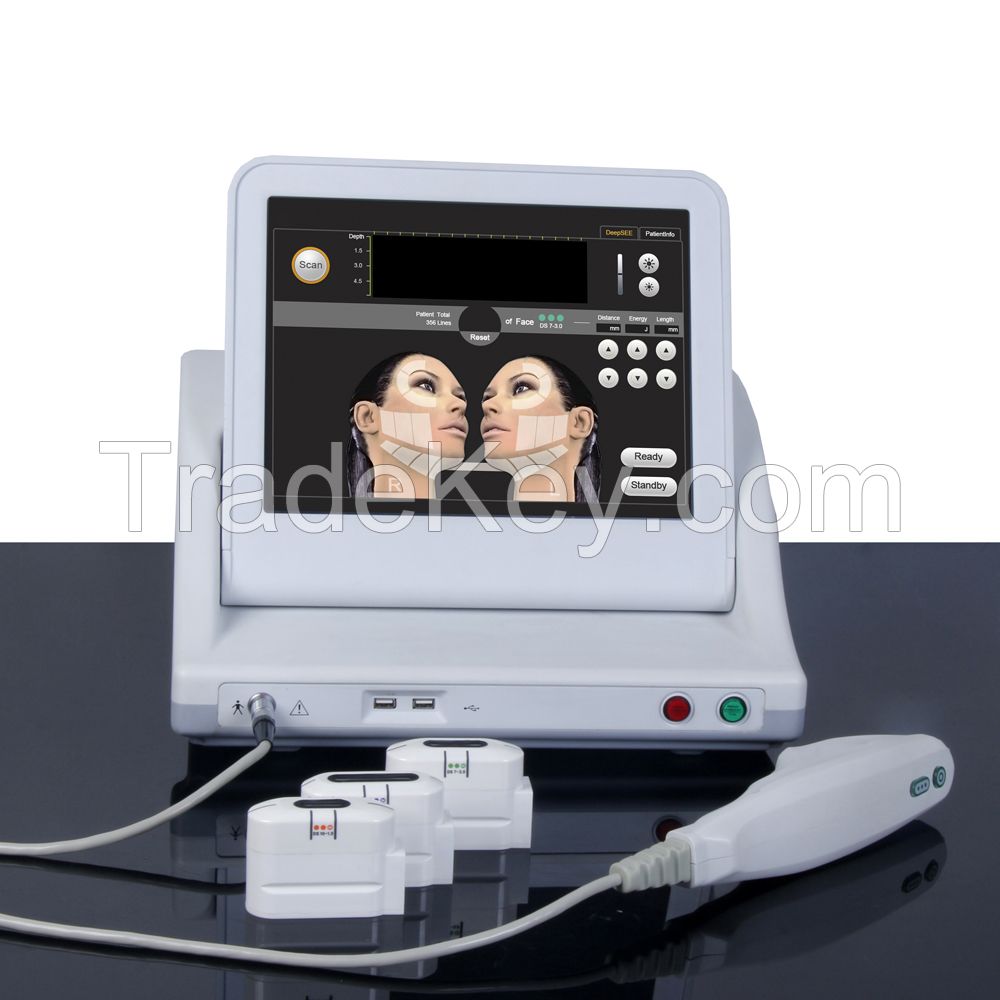 AYJ-T41 ultrasonic RF hifu machine face lifting wrinkle  removal hifu machine