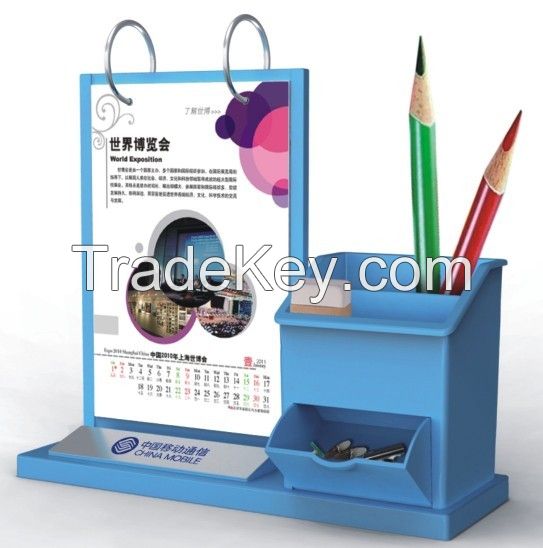 acryl calender display tabletop calender stand 2016 calender holder