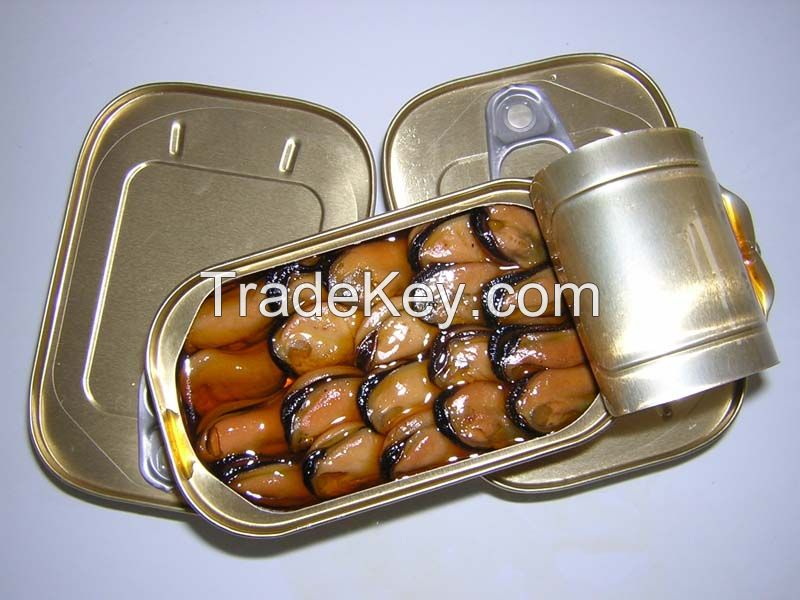 canned smoked mussel in oil
