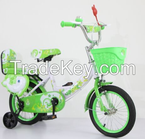 Fluorescent green kids bike