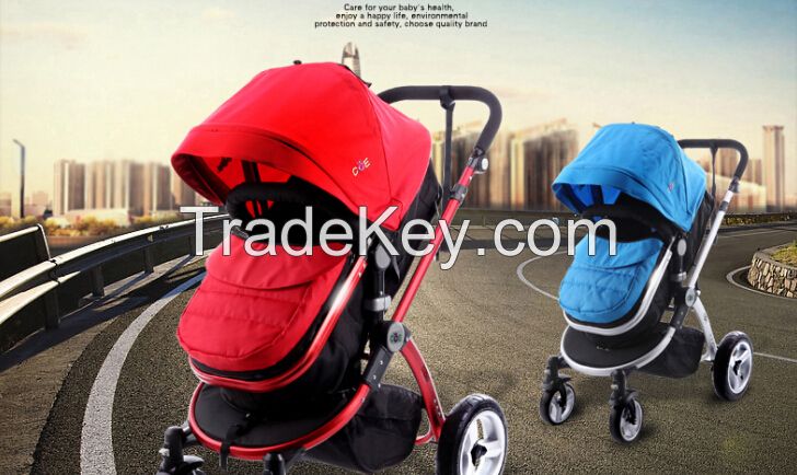 Pink High Landscape stroller