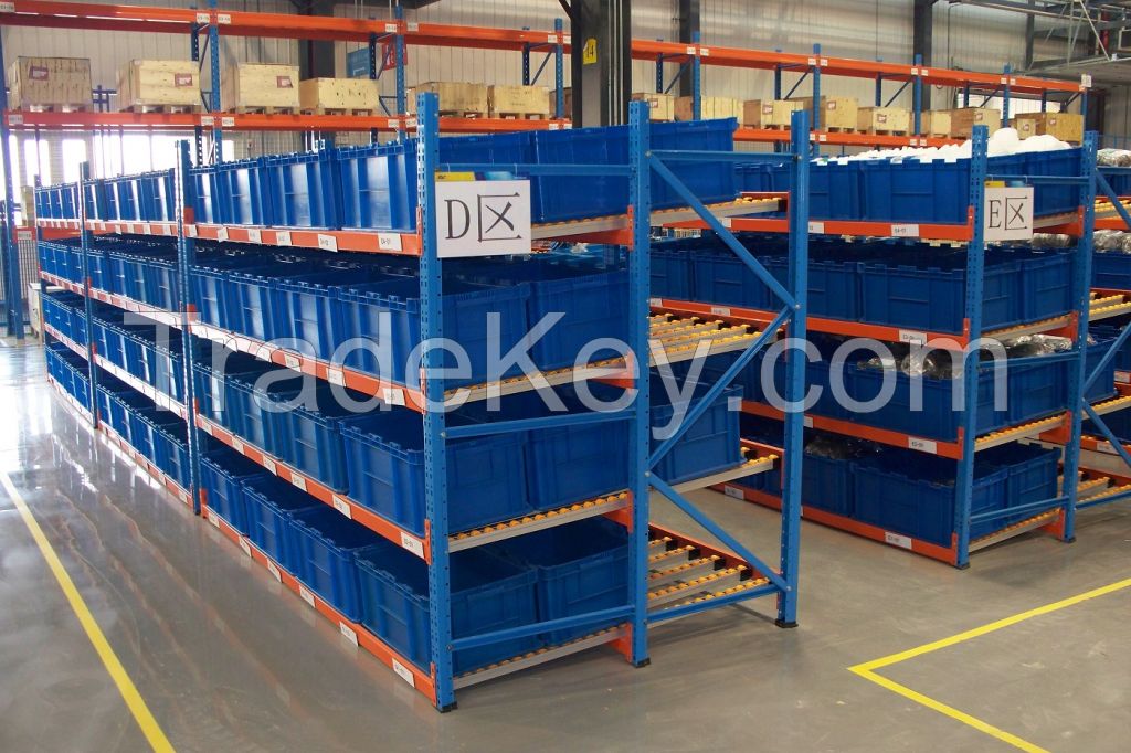 Industrial Flow-through Racking/Storage Racking/Warehouse Rack