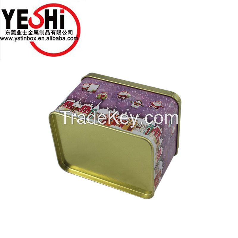 Custom printed food grade cookies tin box