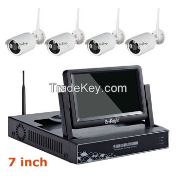 4CH 7inch WIFI Real Plug&Play LCD NVR Kit