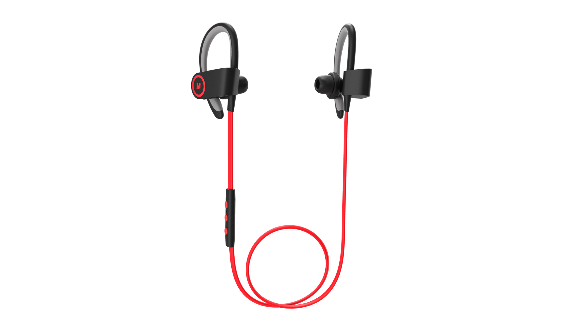 Masentek Y2 Wireless Sports Bluetooth Headset- omparible with iPhone, Android and Other Leading Smartphones- black, red, white