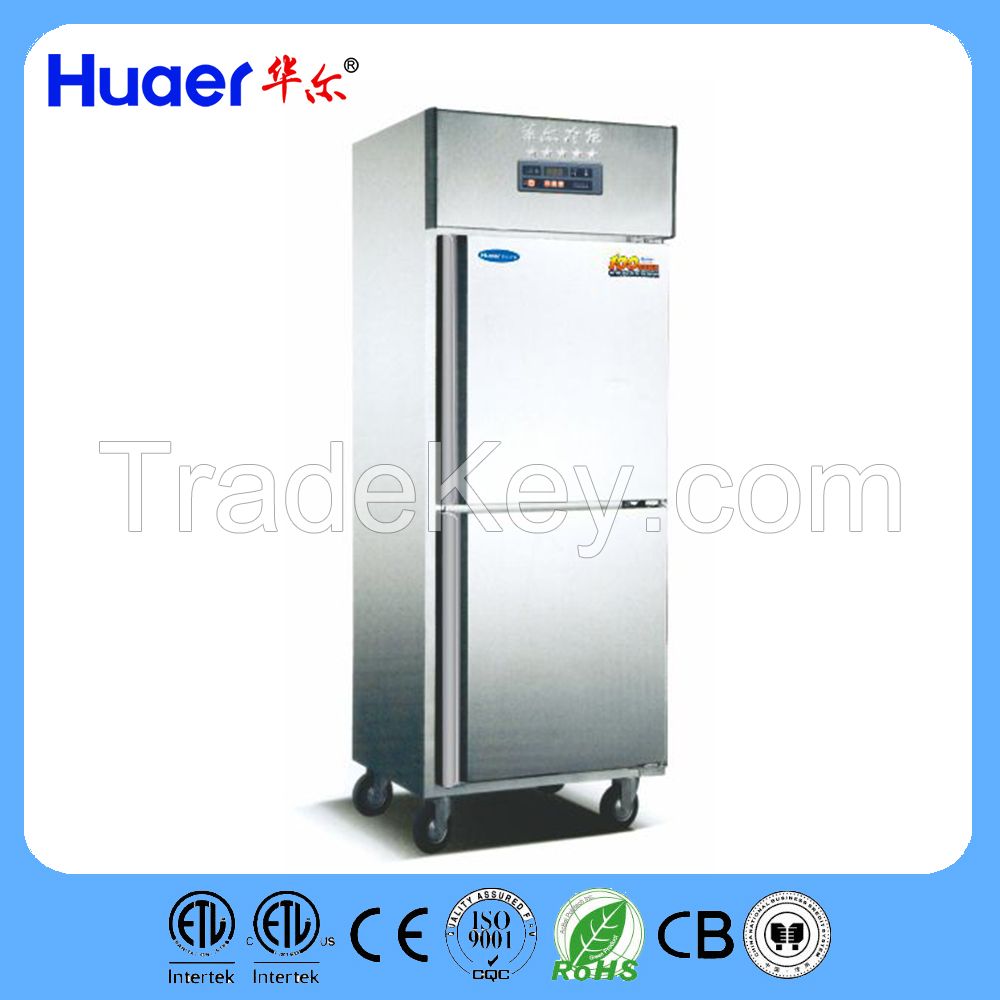 Huaer 4 Section Dual Temperature Reach In Refrigerator / Freezer Combo
