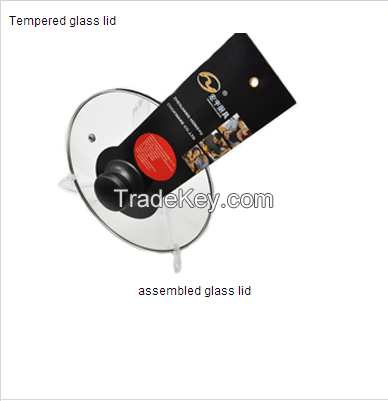 assembled glass lid