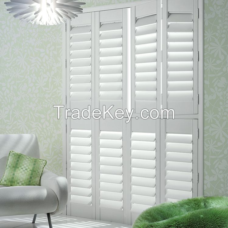 Hoan Basswood / PVC / Aluminum Window Shutters Plantation Shutters (24 colors)