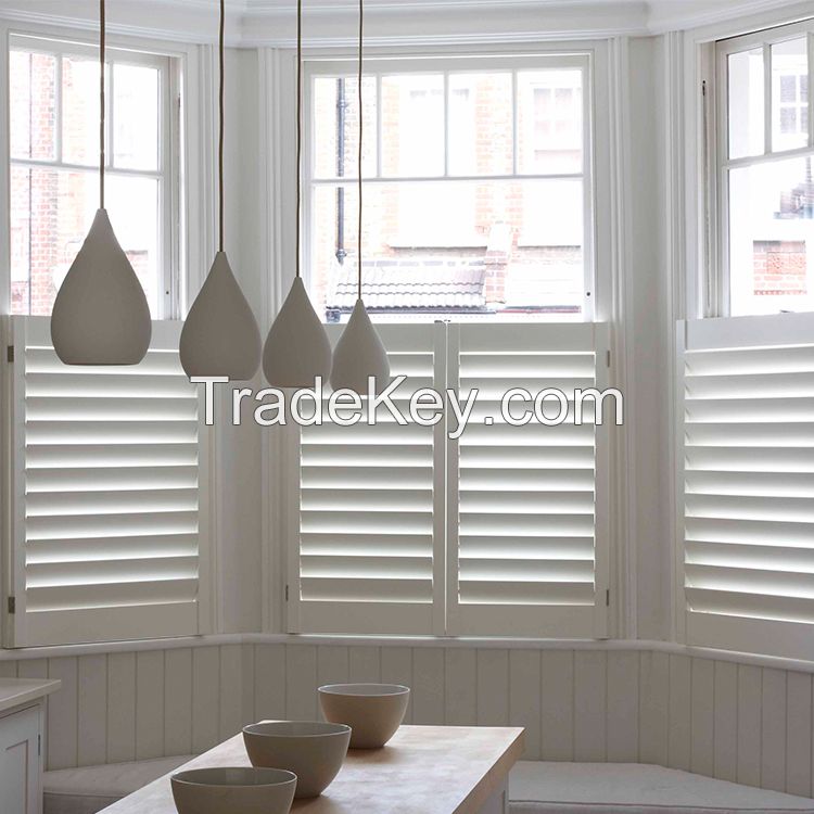 Hoan Basswood / PVC / Aluminum Window Shutters Plantation Shutters (24 colors)