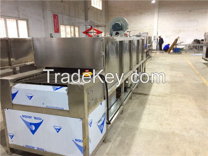 Full automatic bread plate spraying cleaning equipment