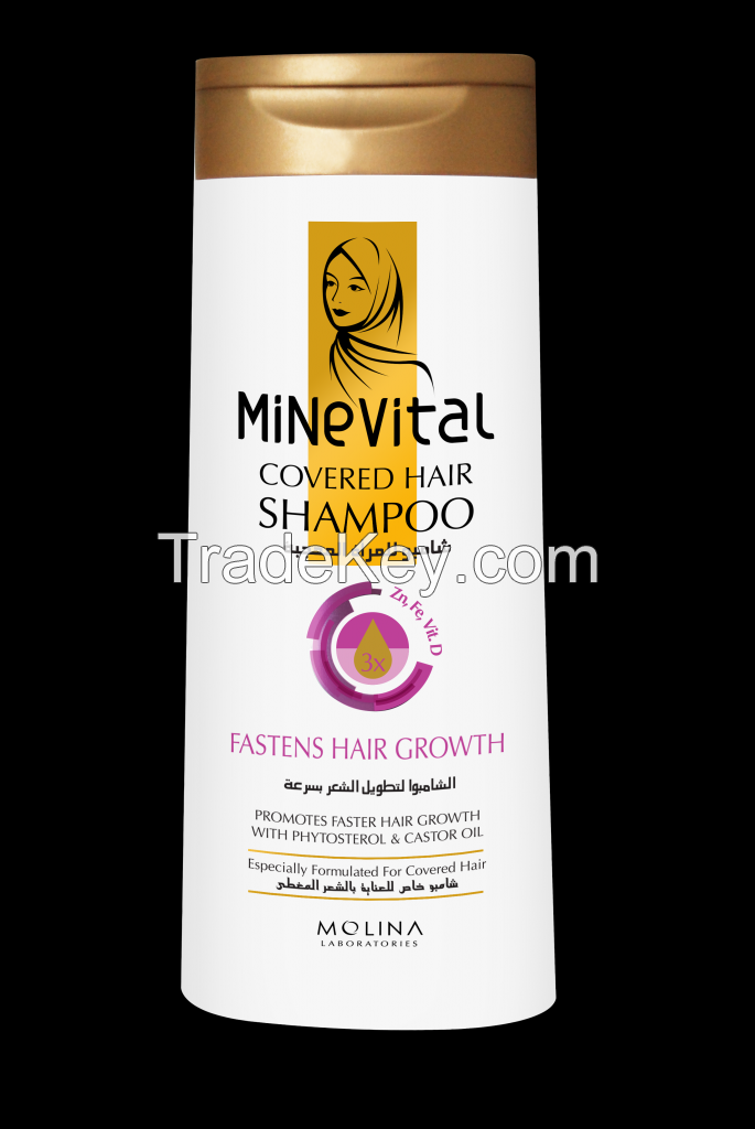 Minevital Covered Hair Shampoo for Fastens Hair Growth