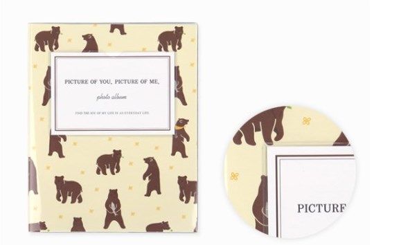 Photo albums with various designs
