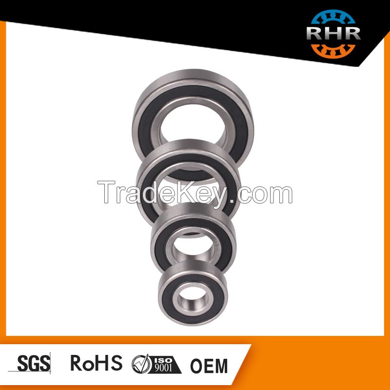 rubber seal bearing 6201-2RS deep groove ball bearing