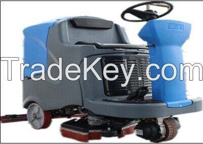 factory sell battery-backed floor scrubber