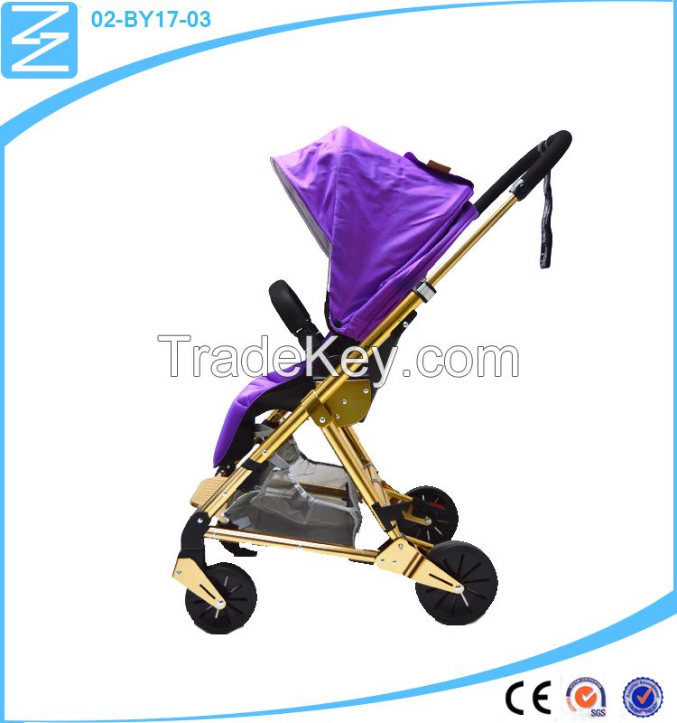 Easy Safety Portable Follow the comfortable Angle double baby stroller