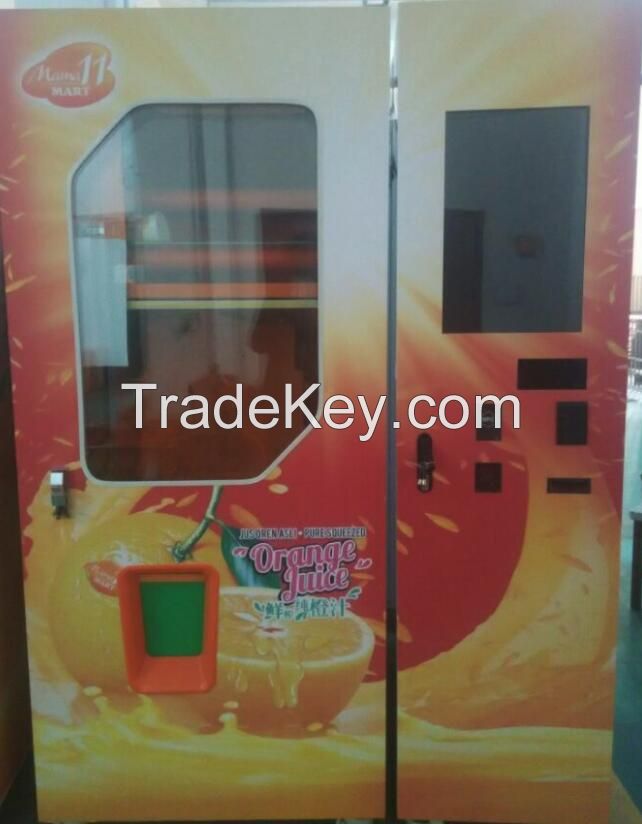 24h Self Service Automatic Fresh Orange Juice Vending Machine