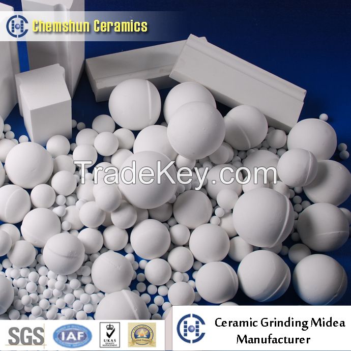 Alumina Ceramic Ball and Ring for Chemical Engineering with 99% Al2O3