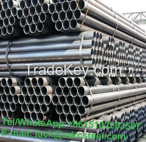 ERW Q235 S235JR A53 A106 Carbon Round Steel Pipe