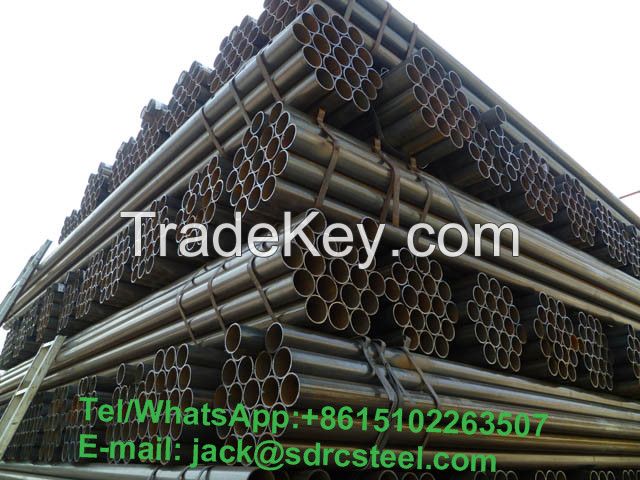 ERW Q235 S235JR A53 A106 Carbon Round Steel Pipe