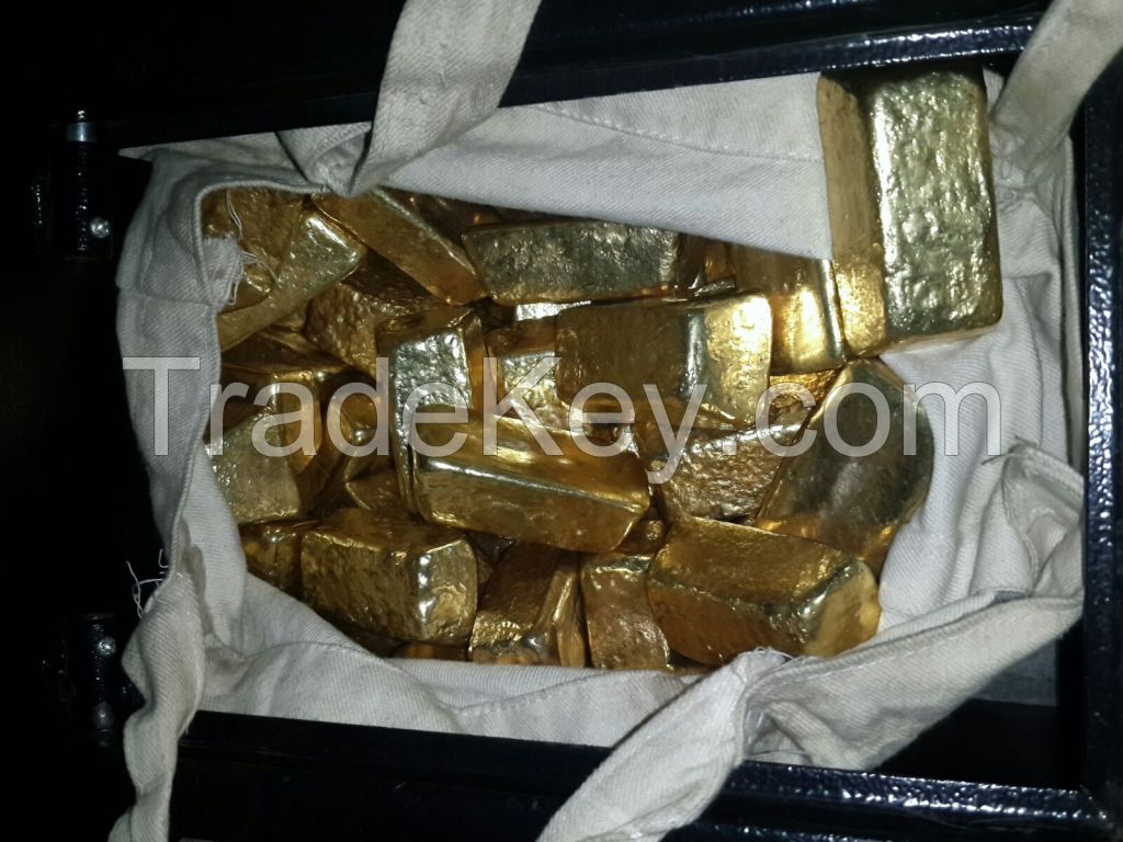 Gold dust and bars for sale