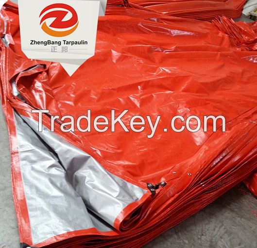 Blue/white PE tarpaulin sheet | China PE tarpaulin