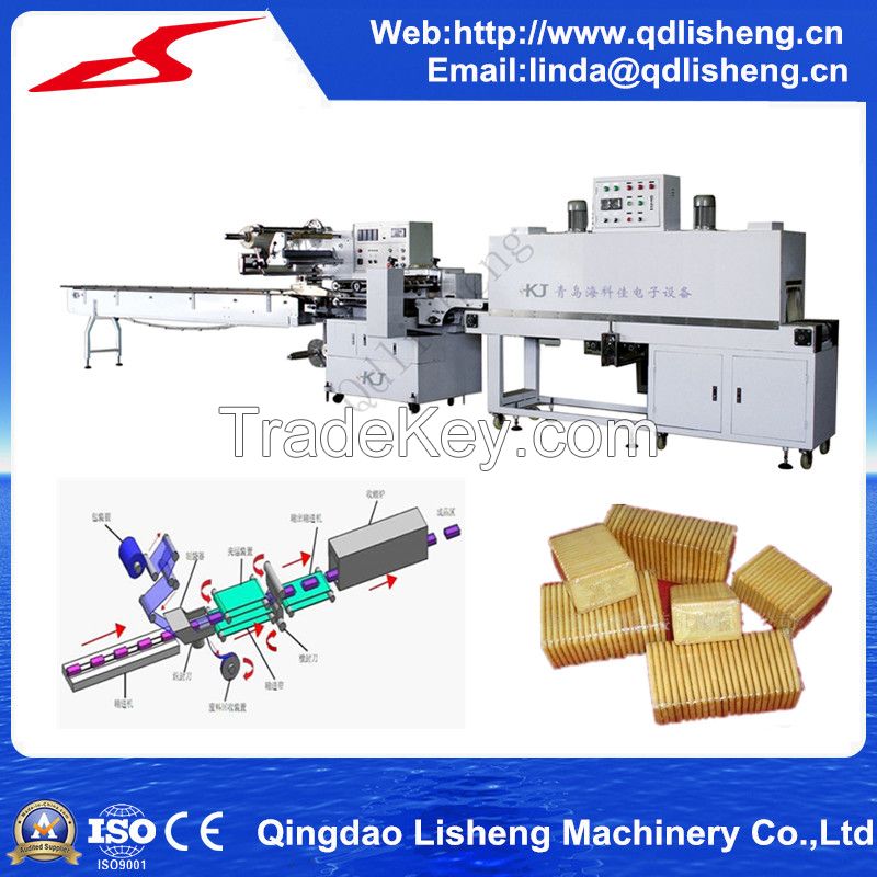 Upper-Feeding Automatic food heat shrink packing machine With SGS Certificate