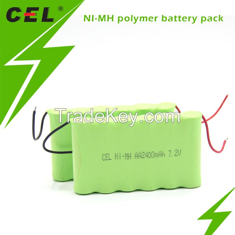 AA2400 NI-MH battery pack for emergency light 
