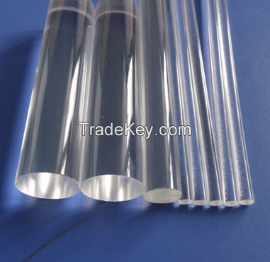 transparent colored acrylic rod