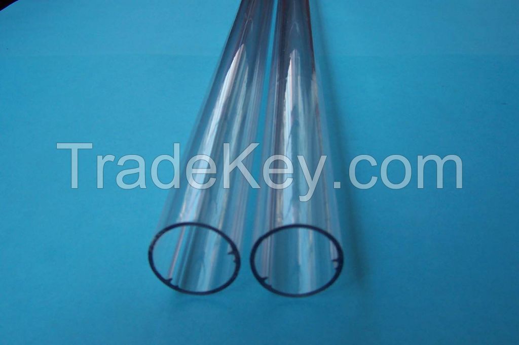 clear and colored acrylic tubes