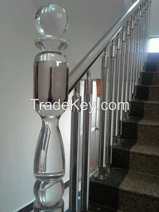 clear and colored acrylic baluster in china