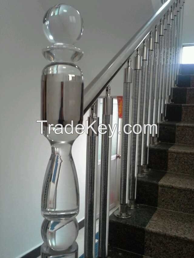 clear and colored acrylic baluster